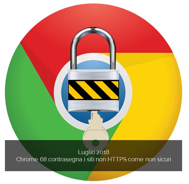 Chrome 68 contrasegna i siti non HTTPS come non sicuri