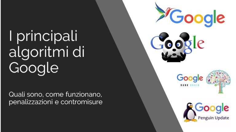 tutti gli algoritmi di Google