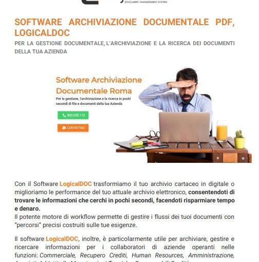 Software Archiviazione Documentale PDF