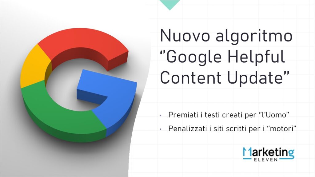 Nuovo algoritmo Google Helpful Content Update