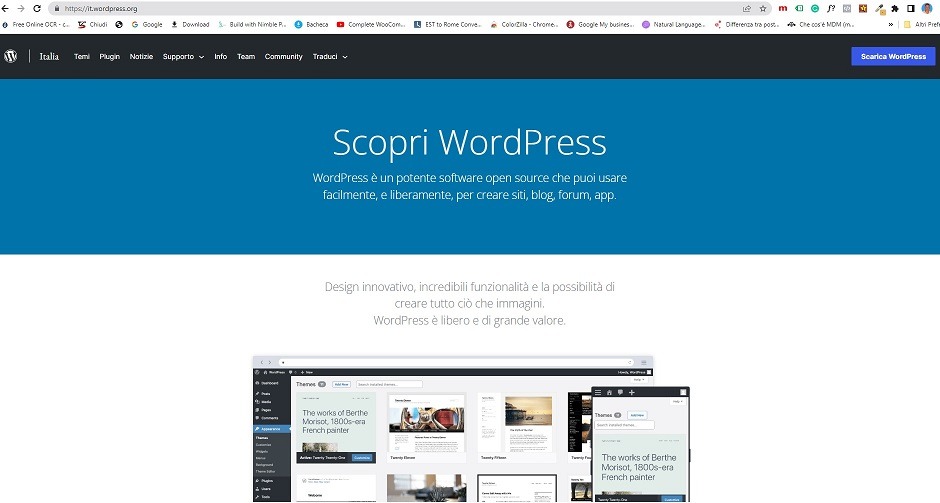 scaricare wordpress da WordPress Italia