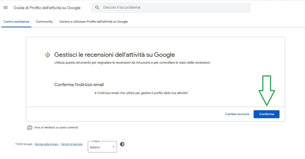Segnala la recensione come proprietatiodel tuo Google Business Profile