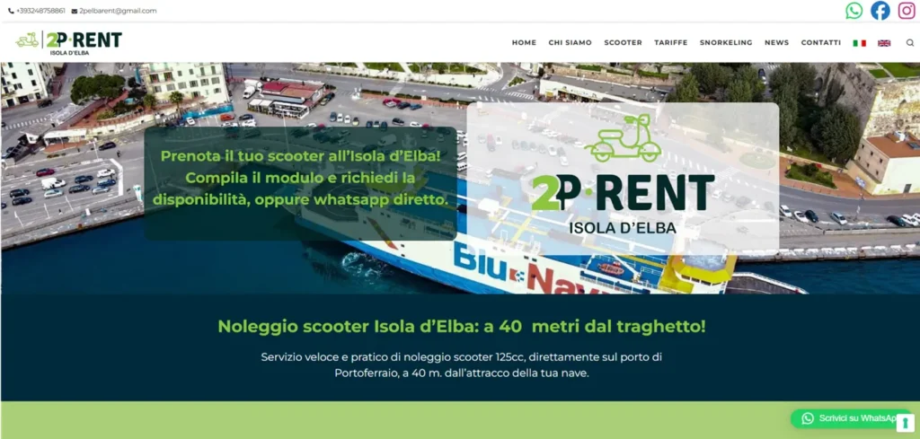 Siti Internet SEO GEO e AI Friendly Noleggio Scooter Isola d'Elba