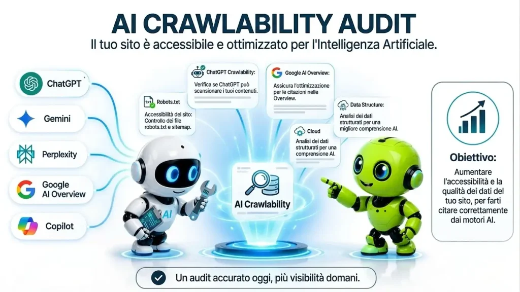 AI Crawlability Audit come verificare se l’AI riesce a leggere il tuo sito