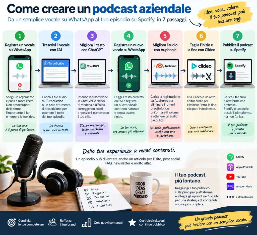 Podcast aziendali: cosa sono, come funzionano e perché usarli