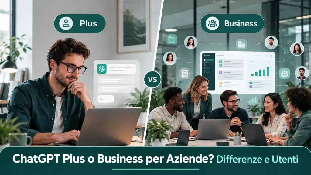 ChatGPT Plus o Business per Aziende? Differenze e Utenti