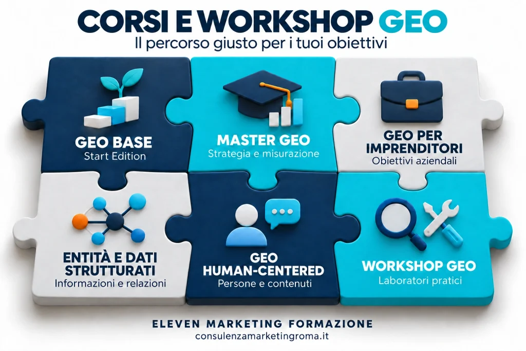 Come Scegliere un Corso GEO nel 2027, i migliori Corsi GEO Eleven Marketing